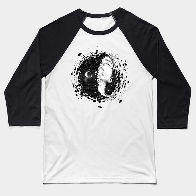 Daydreaming girl Baseball T-Shirt by ilhnklv